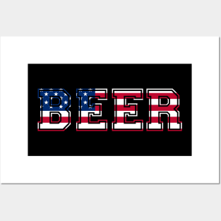 USA BEER FLAG Posters and Art